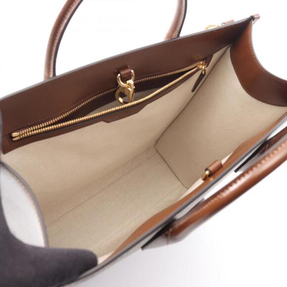 GUCCI Brown Leather Tote Bag - Picture 3 of 6